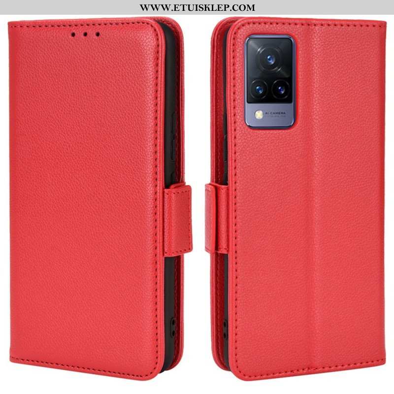 Etui Folio do Vivo V21 5G Skórzany Futerał Flap Double Nowe Kolory